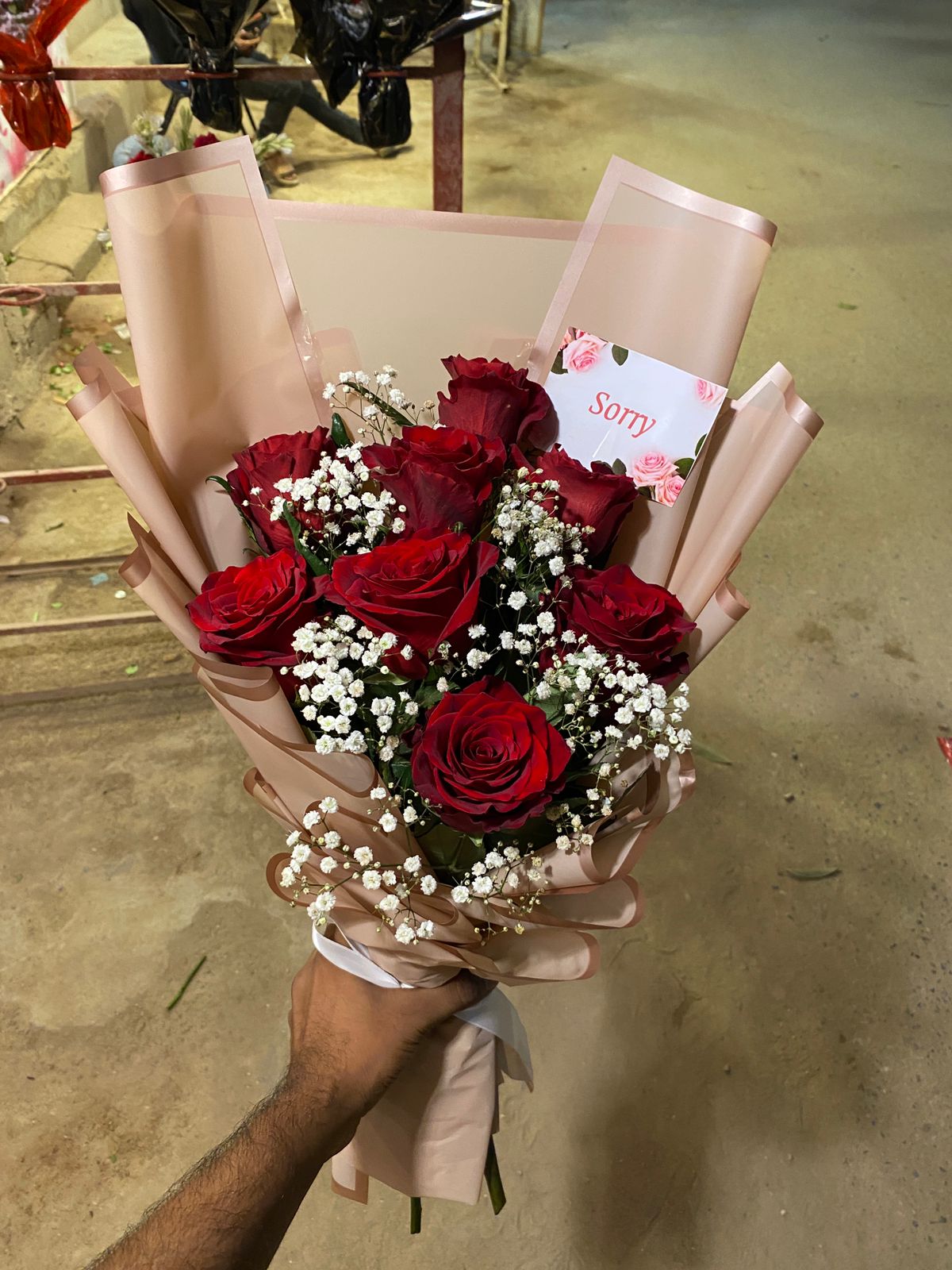 Imported Red Roses Bouquet