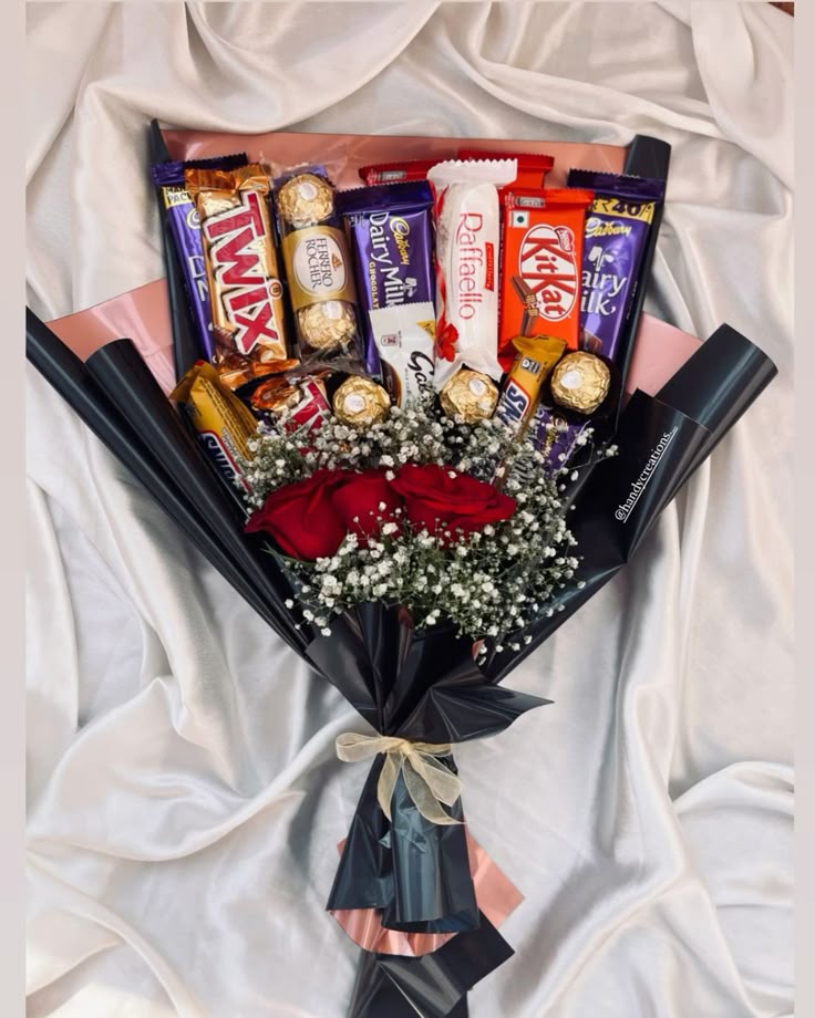 Imported flower and chocolate bouquet
