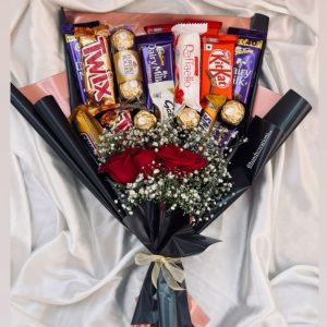Imported Flower and Chocolate Bouquet