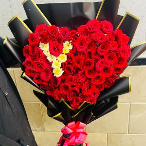 Heart Bouquet with Your Letter