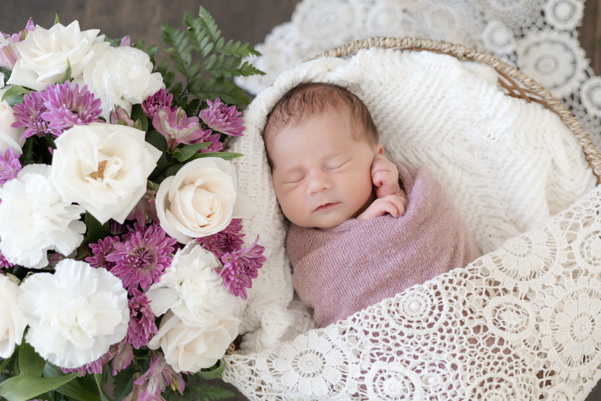flowers to welcome a new baby