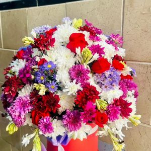 Multi Color Flower Basket