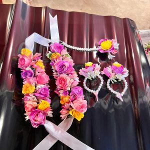 Multicolor Flower Jewelry For Bridal