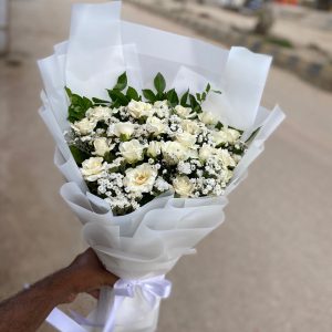 White Roses Bouquet