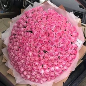 200 Imported pink Roses Bouquet