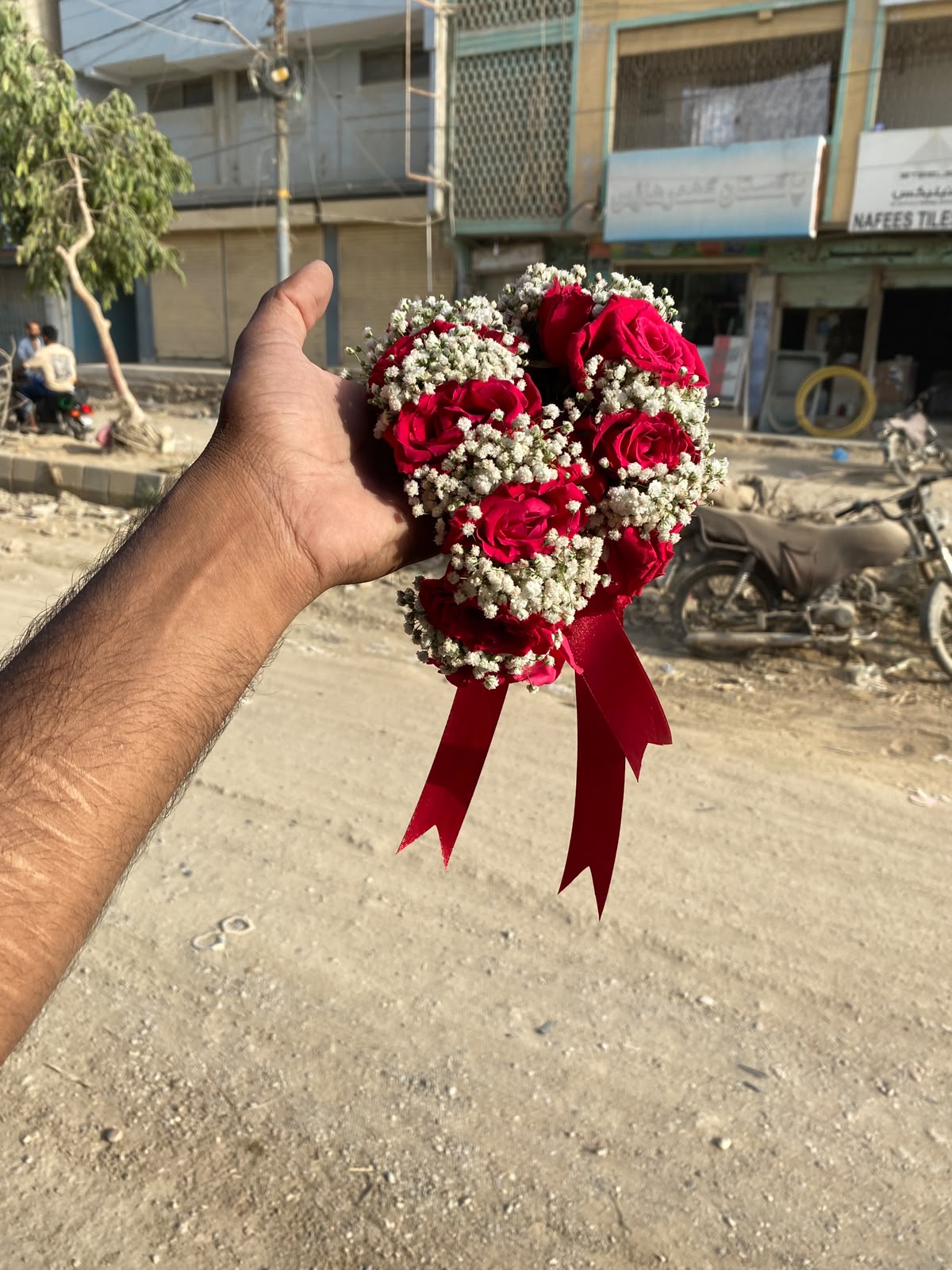 Premium Red Rose Wrist Corsage