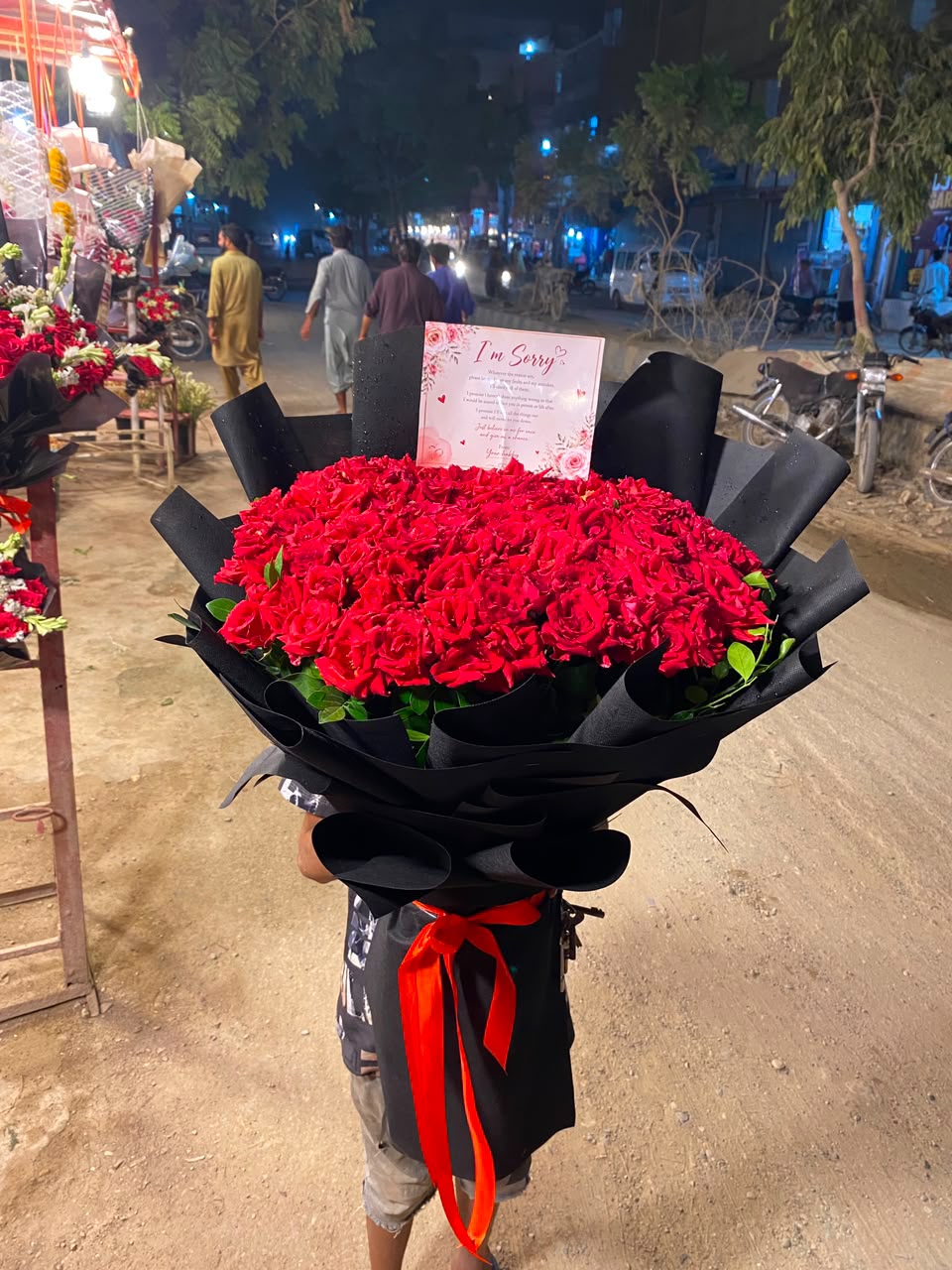 Grand 130 Local Red Roses Luxury Bouquet